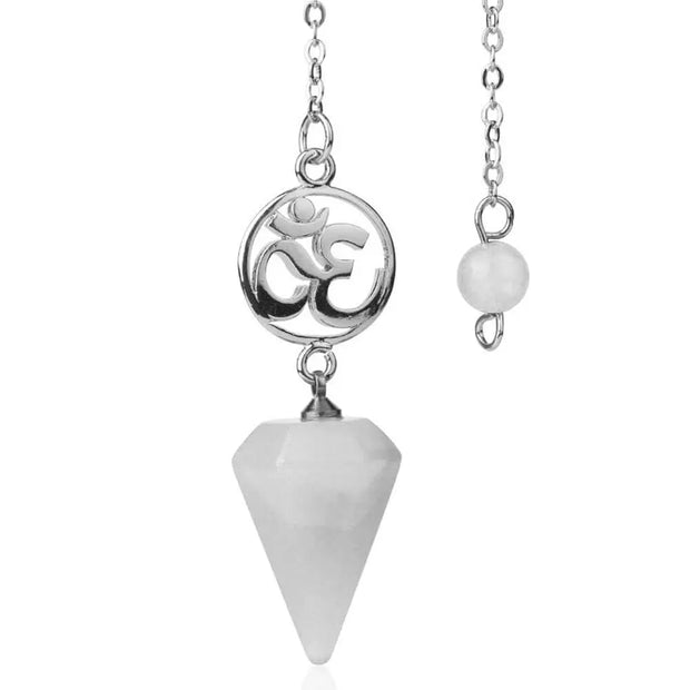 Cristal de roche en pendule divinatoire - Mes Bijoux En Pierres Naturelles