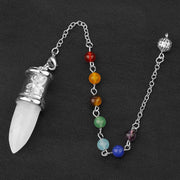 Amulette pendule en cristal de roche - Mes Bijoux En Pierres Naturelles