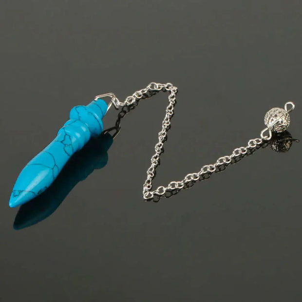 Amulette divinatoire Thot turquoise bleue - Mes Bijoux En Pierres Naturelles