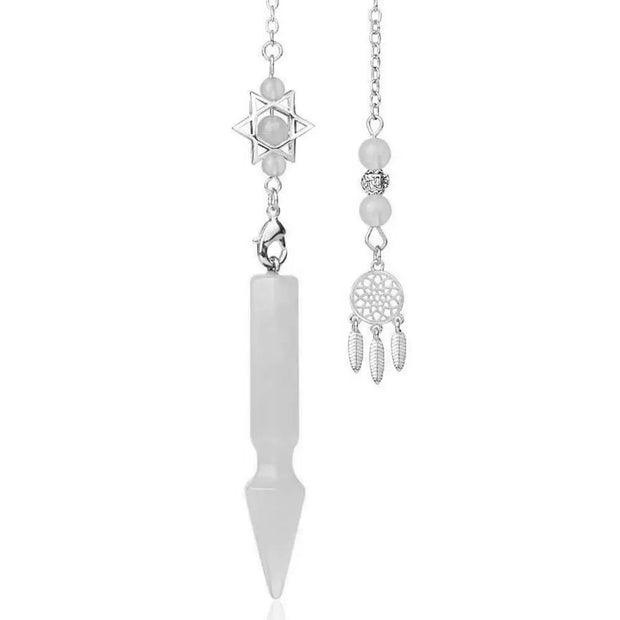 Amulette divinatoire égyptienne en cristal de roche - Mes Bijoux En Pierres Naturelles