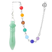 Bouton égyptien en aventurine verte pour divination des chakras - Mes Bijoux En Pierres Naturelles
