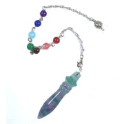 Fluorite pendule divinatoire Thot égyptien chakras - Mes Bijoux En Pierres Naturelles
