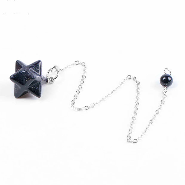 Pendule ésotérique merkaba en pierre de sable - Mes Bijoux En Pierres Naturelles