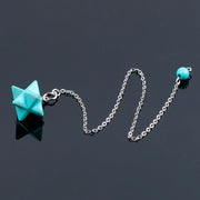 Amulette spirituelle Merkaba en turquoise - Mes Bijoux En Pierres Naturelles