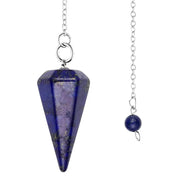 Bijou pendule en lapis lazuli hexagonal - Mes Bijoux En Pierres Naturelles
