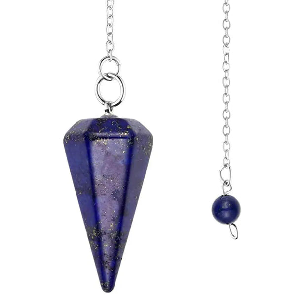 Bijou pendule en lapis lazuli hexagonal - Mes Bijoux En Pierres Naturelles