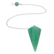 Bijou ésotérique pendule aventurine en forme hexagonale - Mes Bijoux En Pierres Naturelles