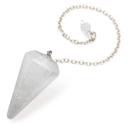 Amulette cristal roche hexagonal pour divination - Mes Bijoux En Pierres Naturelles