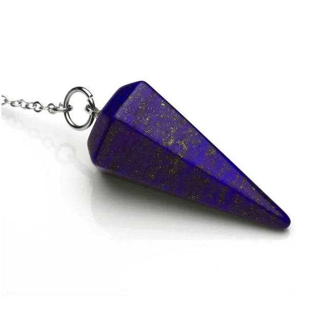 Bijou pendule en lapis lazuli hexagonal - Mes Bijoux En Pierres Naturelles
