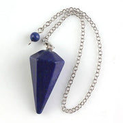 Bijou pendule en lapis lazuli hexagonal - Mes Bijoux En Pierres Naturelles