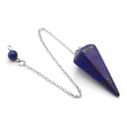 Bijou pendule en lapis lazuli hexagonal - Mes Bijoux En Pierres Naturelles