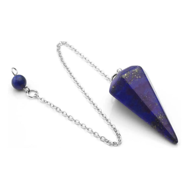 Bijou pendule en lapis lazuli hexagonal - Mes Bijoux En Pierres Naturelles