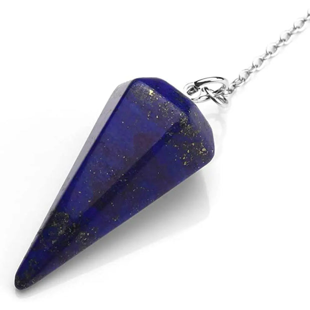 Bijou pendule en lapis lazuli hexagonal - Mes Bijoux En Pierres Naturelles
