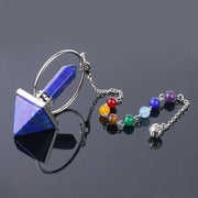 Amulette pyramide en lapis-lazuli pour divination - Mes Bijoux En Pierres Naturelles