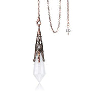 Pendentif divinatoire en cristal de roche - Mes Bijoux En Pierres Naturelles