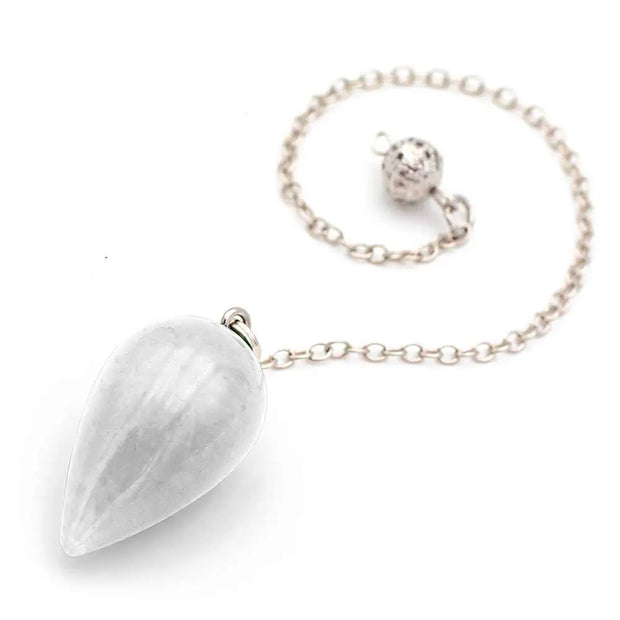 Pendentif radiesthésique en cristal de roche - Mes Bijoux En Pierres Naturelles