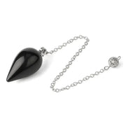 Amulette pendulaire en obsidienne noire - Mes Bijoux En Pierres Naturelles