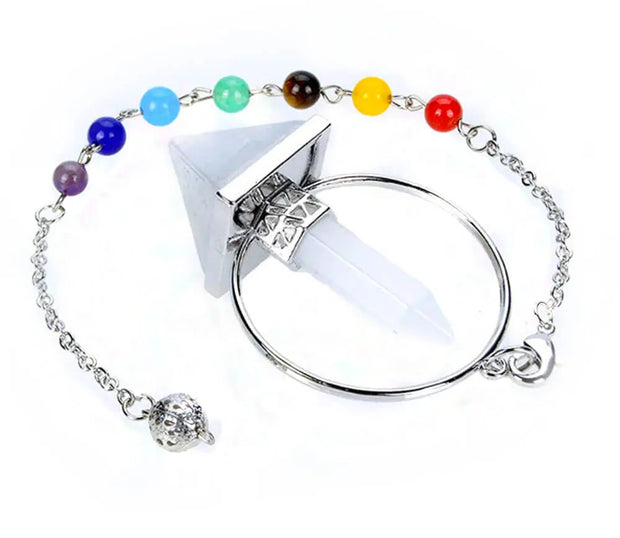 Cristal de roche en forme de pyramide pour pendule divinatoire - Mes Bijoux En Pierres Naturelles