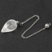 Pendentif radiesthésique en cristal de roche - Mes Bijoux En Pierres Naturelles