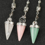 Amulette Bouddha en quartz rose - Mes Bijoux En Pierres Naturelles