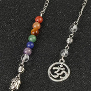 Amulette Bouddha en quartz rose - Mes Bijoux En Pierres Naturelles